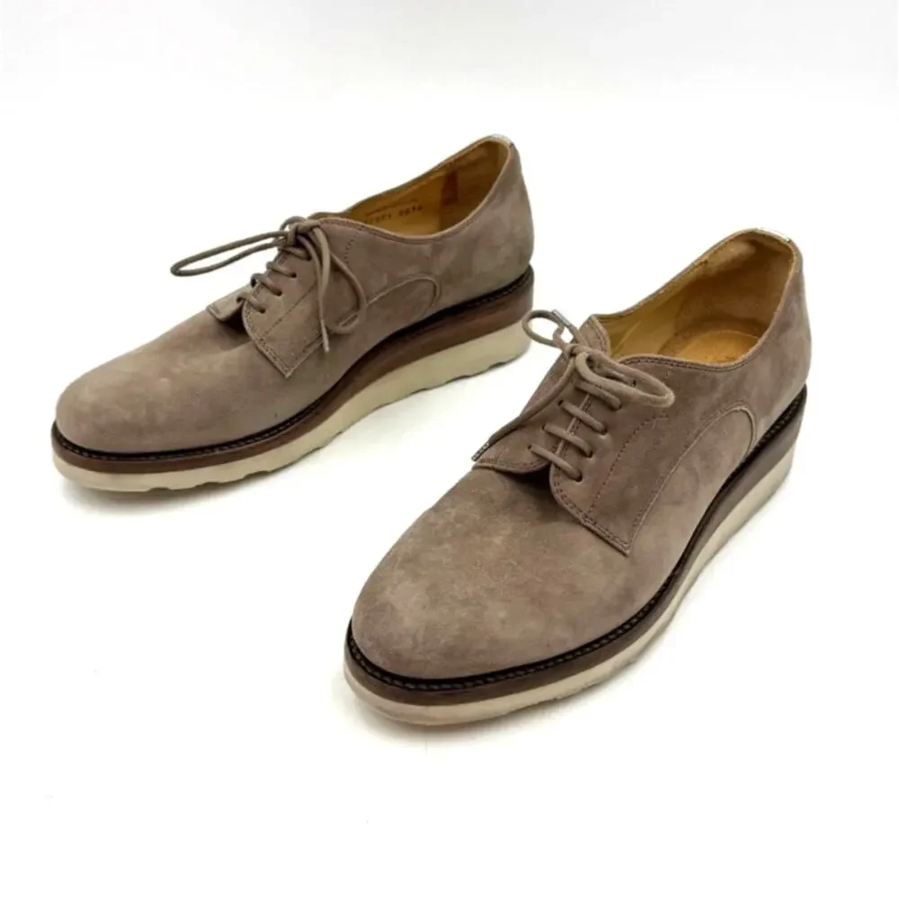 The Office of Angela Scott Mr. Derby Taupe Suede Anthropologie